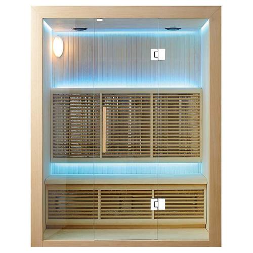 Sauna infrarouge Largo - 150 x 105 x 190 - Pin blanc