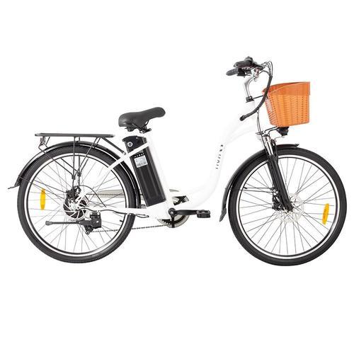 Dyu C6 Vélo Électrique 350w Moteur Vitesse Maximale 25 Km / H 36v 12.5ah 70 Km Max Range - Blanc