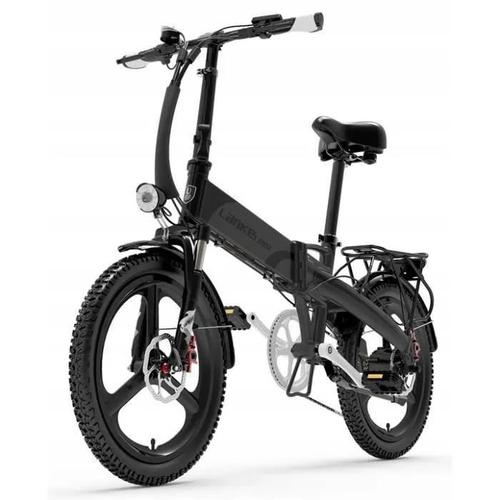 Vélo Électrique Pliant Lankeleisi G660 500w 110km 12.8ah 35km-H Mtb Vélo Électrique Pliant Black