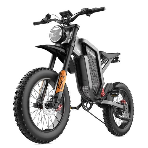 Vélo Électrique Ekx X21 2000w 48v 35ah Batterie Samsung 55km/H Motos Électriques Pour Neige Pneu Tout-Terrain 20"*4.0 Vélo De Montagne Électrique Charge Maximale 180kg Autonomie 120-140km